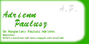 adrienn paulusz business card